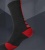 Professional Basketball Socks: Black & Red